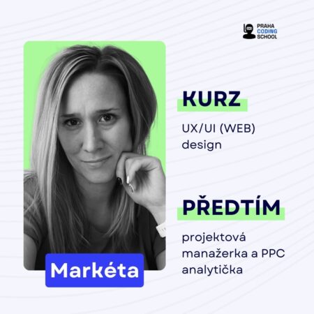 Portfolio absolventky kurzu UX/UI design Markéty Grňové